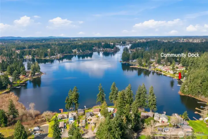 Private access rights to lake dock and park