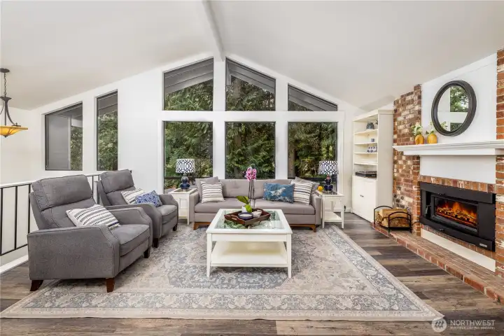 Main floor living room - very private!