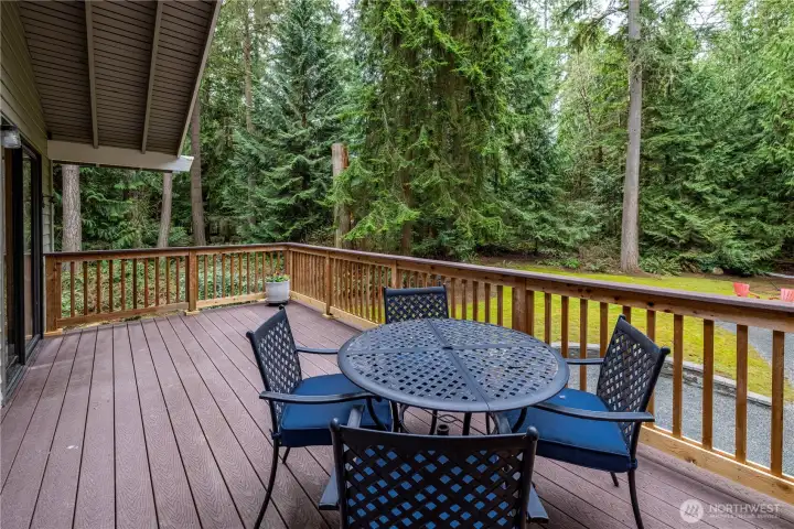 Deck off of dining room