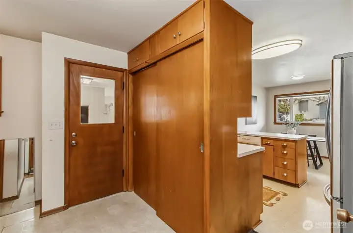 Pantry is huge, leading out to the carport so unloading groceries is right there. Tons of space