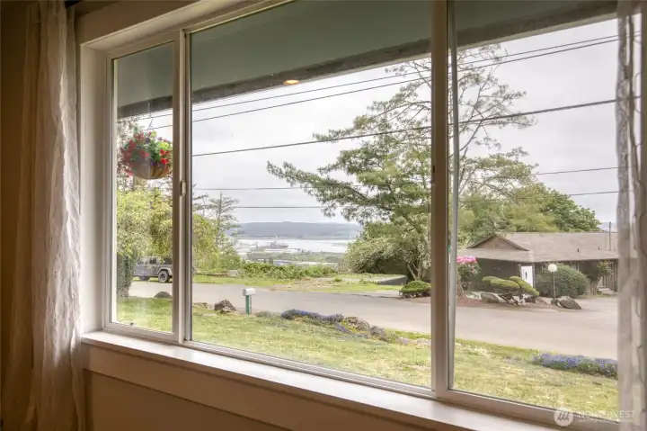 View from living room.