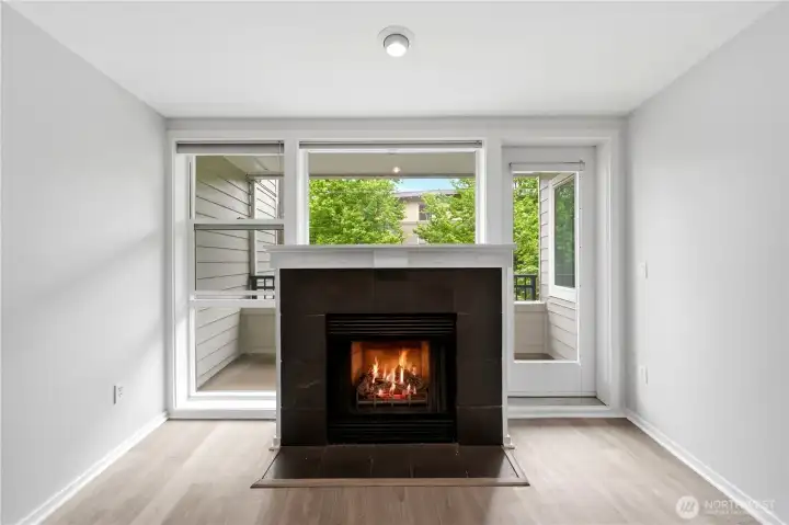 Gas fireplace for those cozy evenings!
