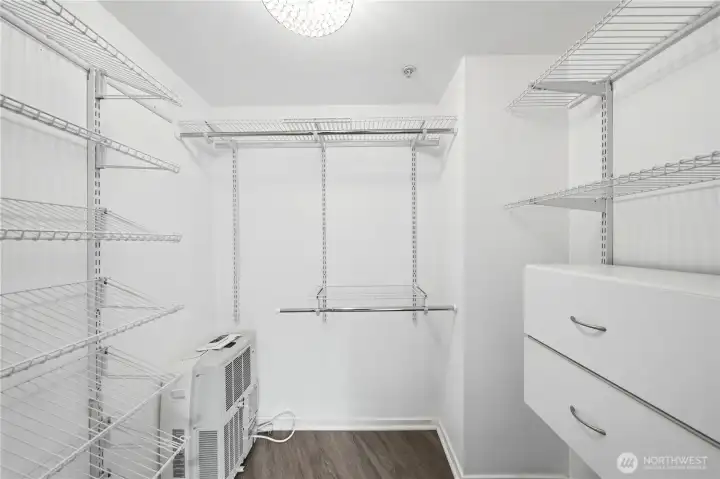 Walk-in closet!