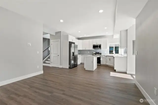 Open concept kitchen