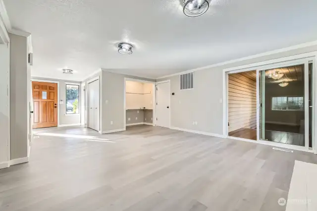 family room looking towards front door