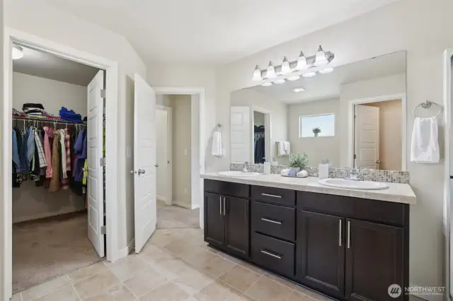 Primary Bathroom with Walk-in Closet