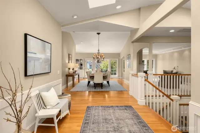 Dining room can be extended for entertaining or big group