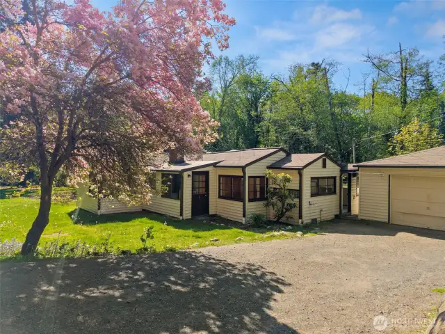 Your private 1.23 acres - one block from the beach.