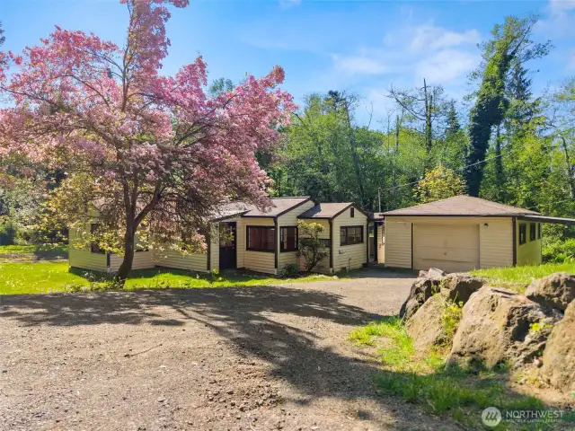 Generous sized driveway.