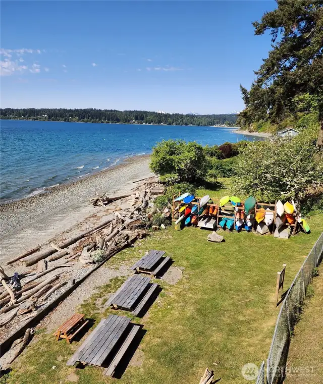 Community beach area.