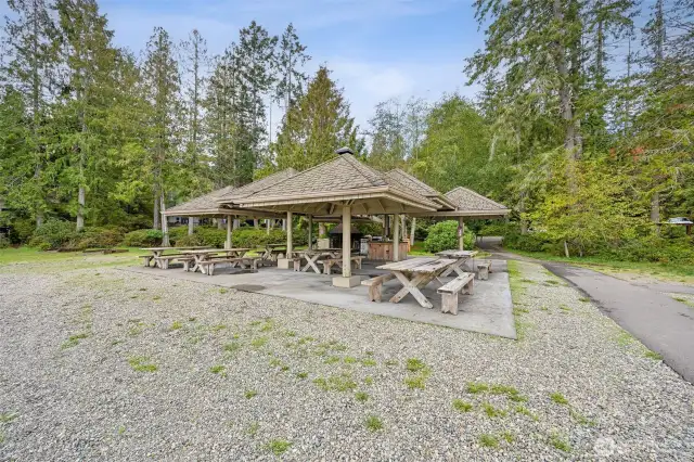 Pavilion with bbqs, let the picnics begin!
