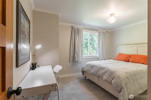 This bedroom now has LVP flooring in it