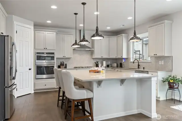 Kitchen with walk-in pantry