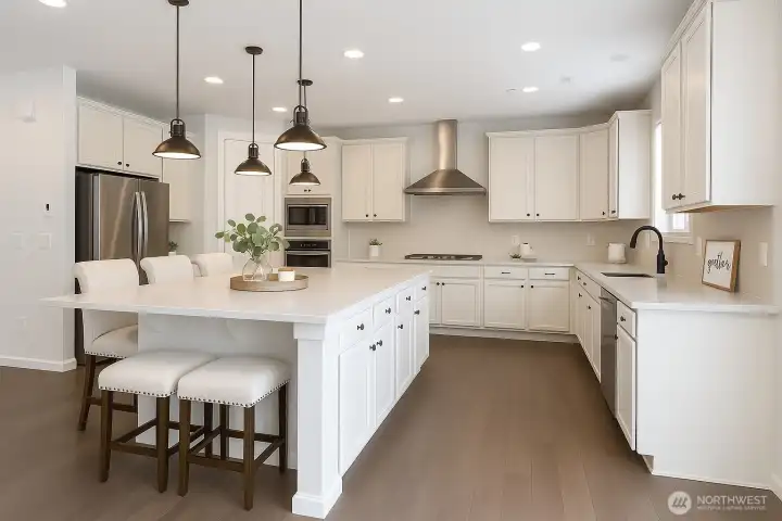Kitchen Area (Virtually staged)
