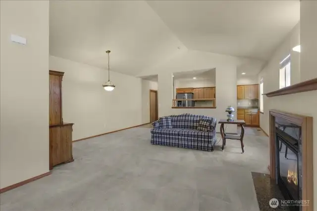 Another view of the dining room/great room.