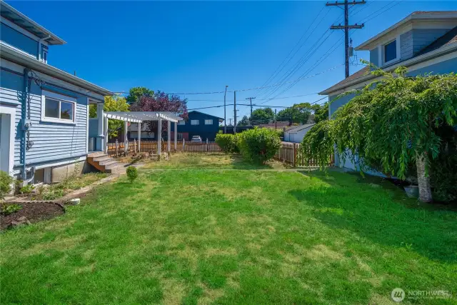 Fenced Back yard