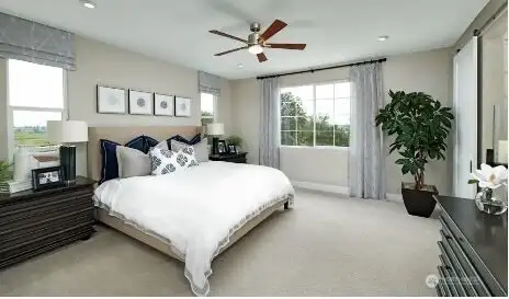 Primary Bedroom Model - Not actual Home