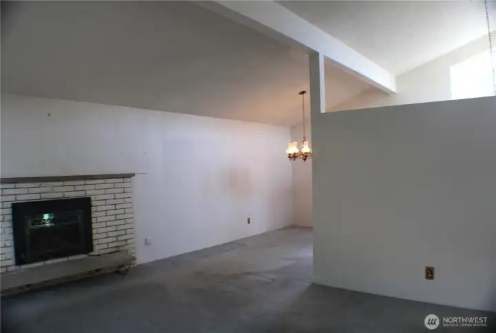 Living room to dining room