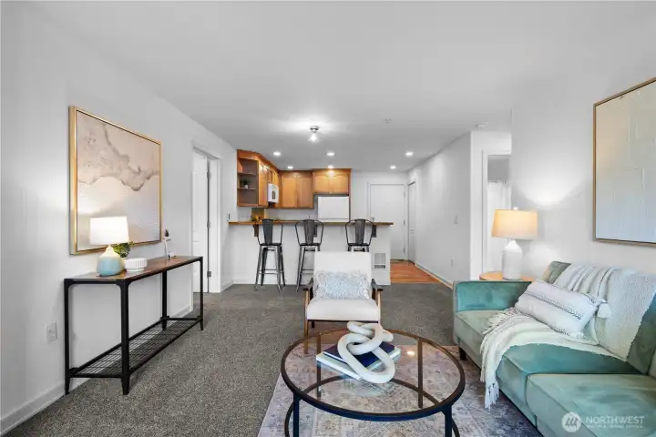 Open Concept Living room and Kitchen