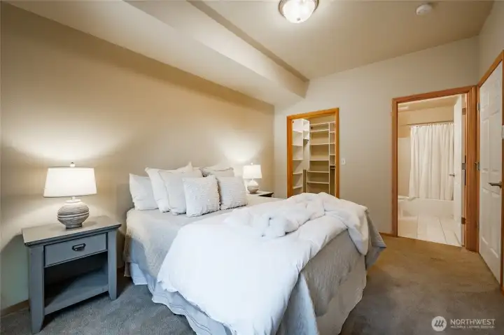 2nd primary bedroom with walk-in closet and full bath