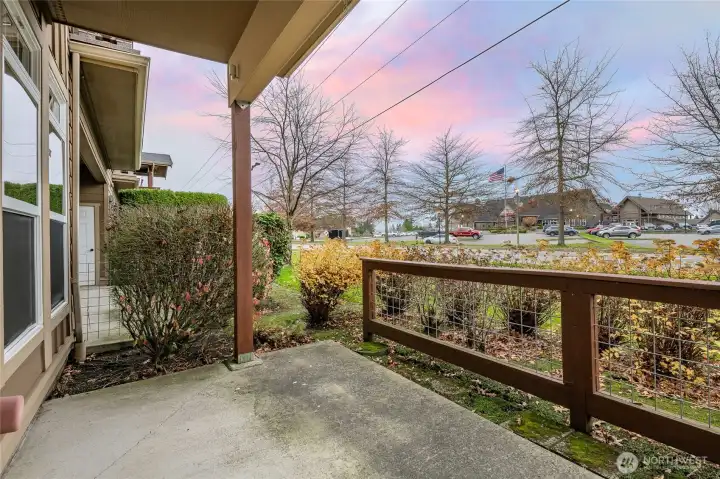 Patio looking north