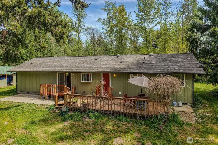 View of Rear Deck from Yard
