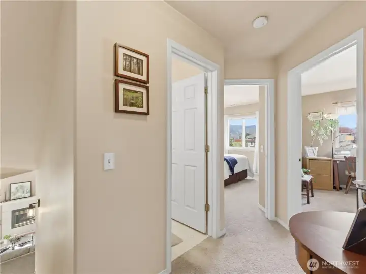 Upstairs landing light and bright