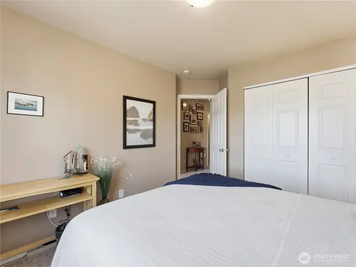 Spacious bedrooms with great natural light and storage options