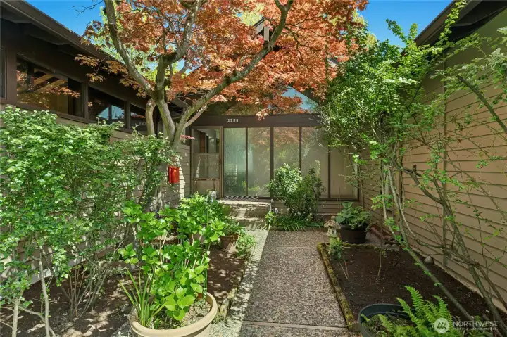 beautiful Garden courtyard entry