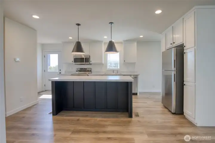 Stainless steel appliance package.