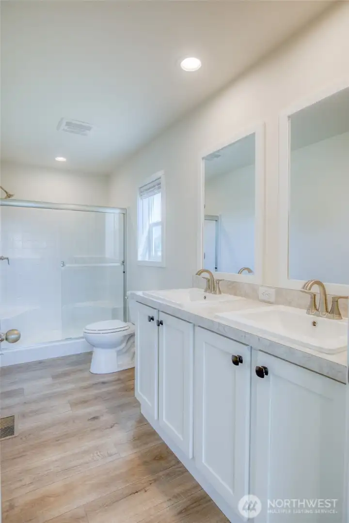 Primary suite bathroom.