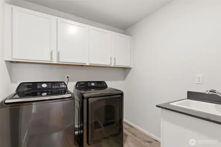 Laundry room with a sink