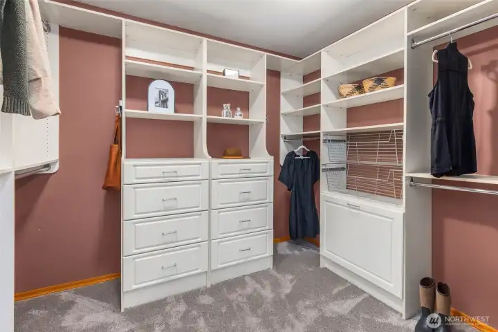 Primary closet.