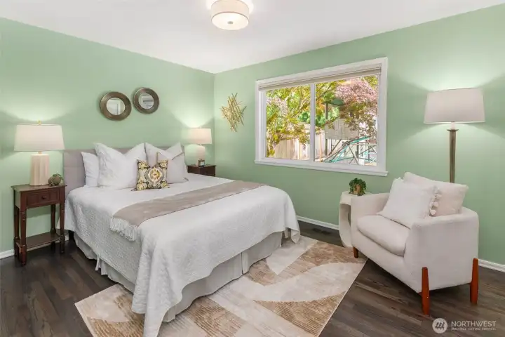 One of 4 spacious bedrooms.