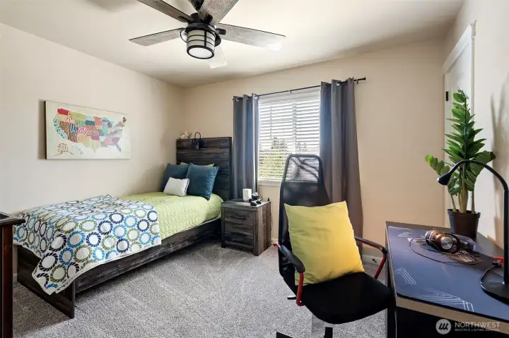 Upstairs–bedroom #3.