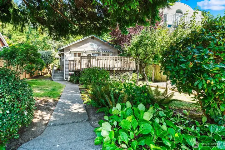 This home is set back from the street for extra privacy.