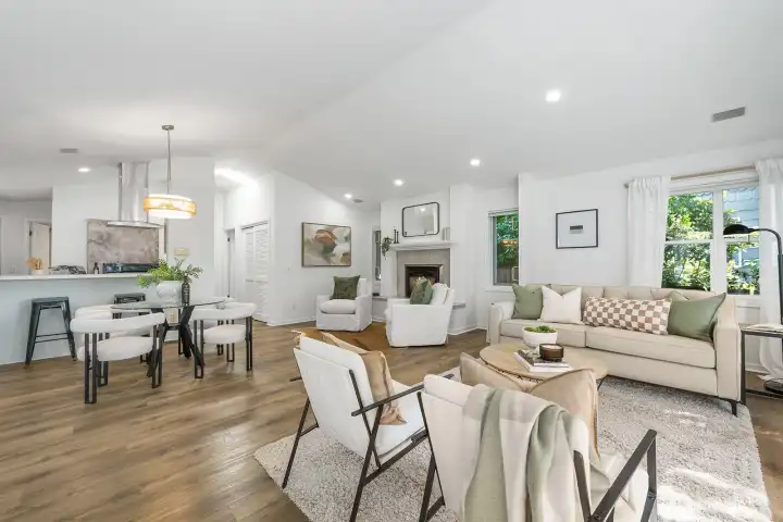This is the view as you enter the home.