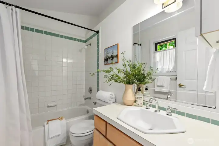 This is the full bath.