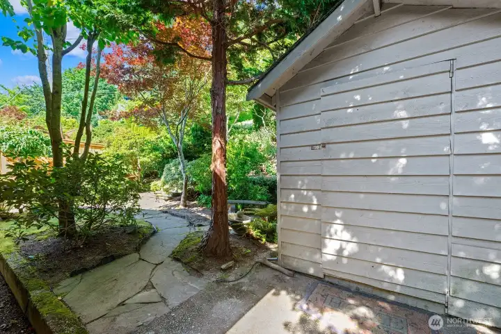 This is the useful outdoor storage shed.