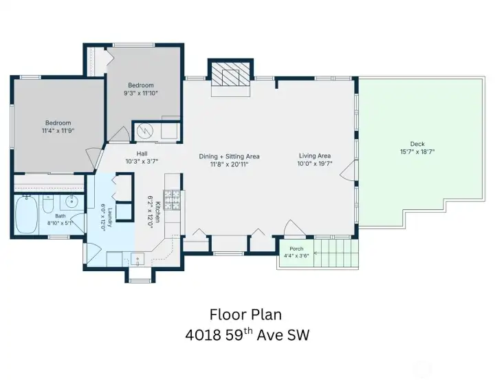 Here's the floorplan of this home.