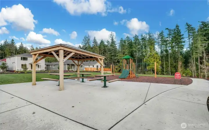 Picnic area and playground Picnic area and playground
