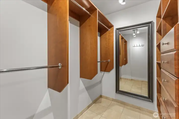 Primary Walk in Closet Primary Walk in Closet