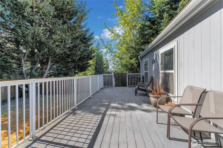 Back deck for bbq's and get togethers Back deck for bbq's and get togethers