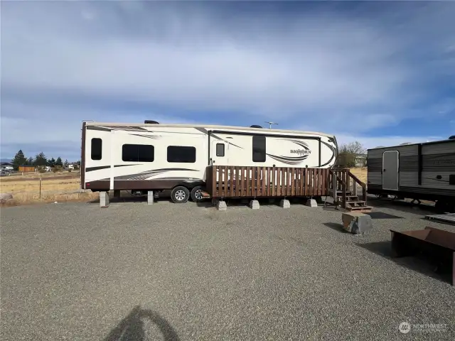 Trailer with Deck to enjoy the view