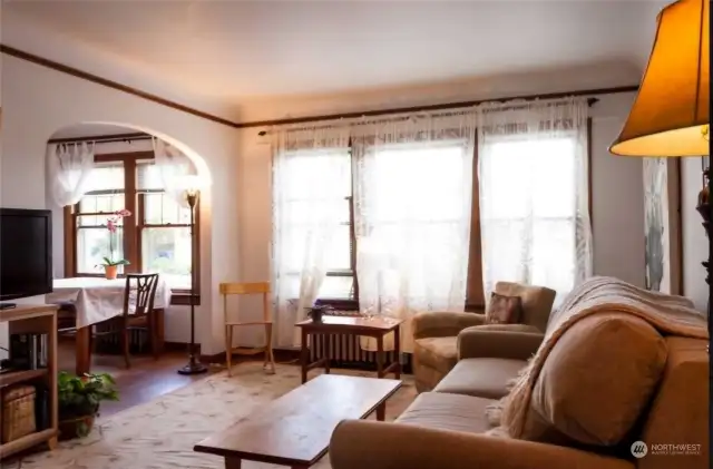 Living Room with lots of natural light! Apt. 6