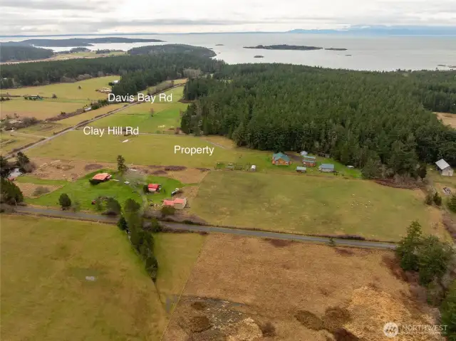 Aerial looking south