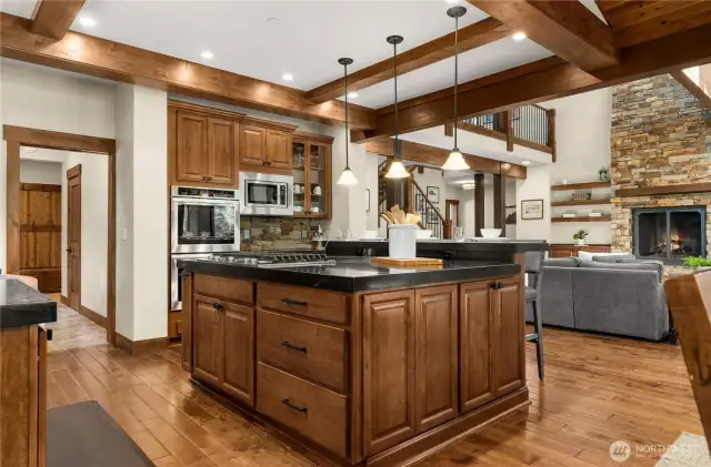 Open concept throughout the main level of the home.