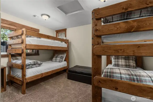 Bunk-Bed Suite with ample room and natural light.