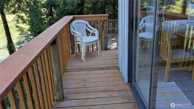 Walkway to large deck