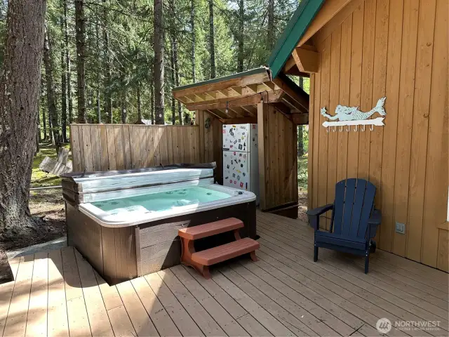 Large entertaining deck.